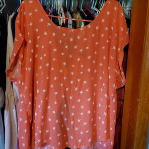 Torrid Peach Summer Blouse